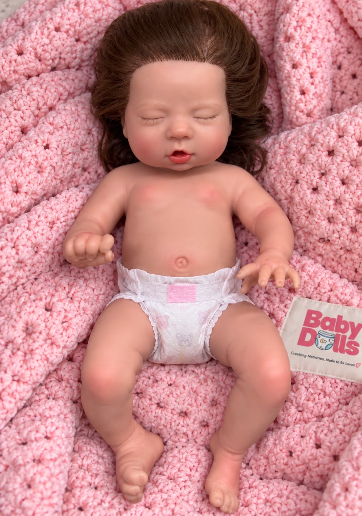 33cm Baby Doll Full Body Silicone Reborn Doll – Drinks & Wets - Girl (Suzi)