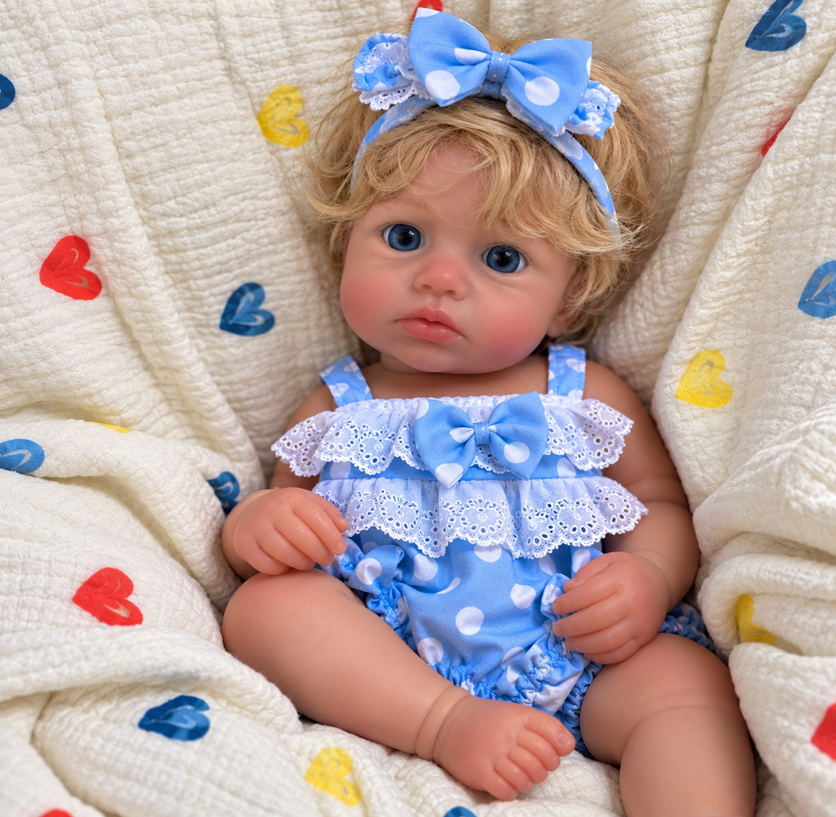 33cm Full Body Silicone Reborn Doll – Realistic Baby Doll – Girl (Olivia)