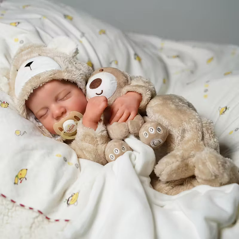 John • 50cm Vinyl and Fabric • Reborn Baby Doll, Realistic Lifelike Boy Doll