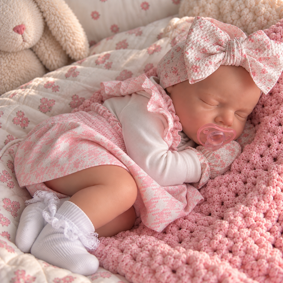 50CM Full Body Silicone Reborn Baby Doll - Realistic Life - Drinks & Wets - Girl (Amelia)
