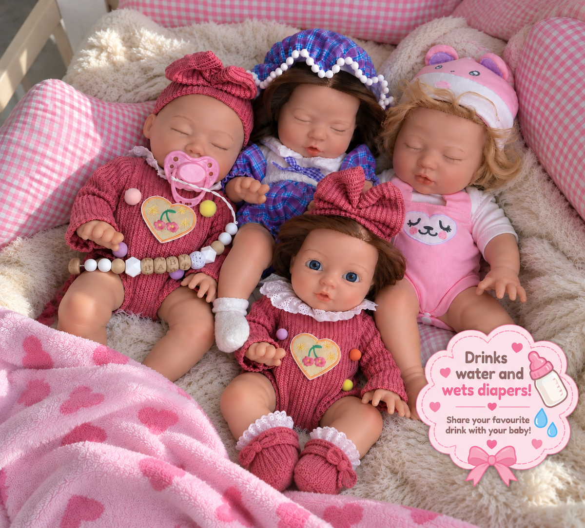34cm Baby Doll  Full Body Silicone Reborn Doll – Girl
