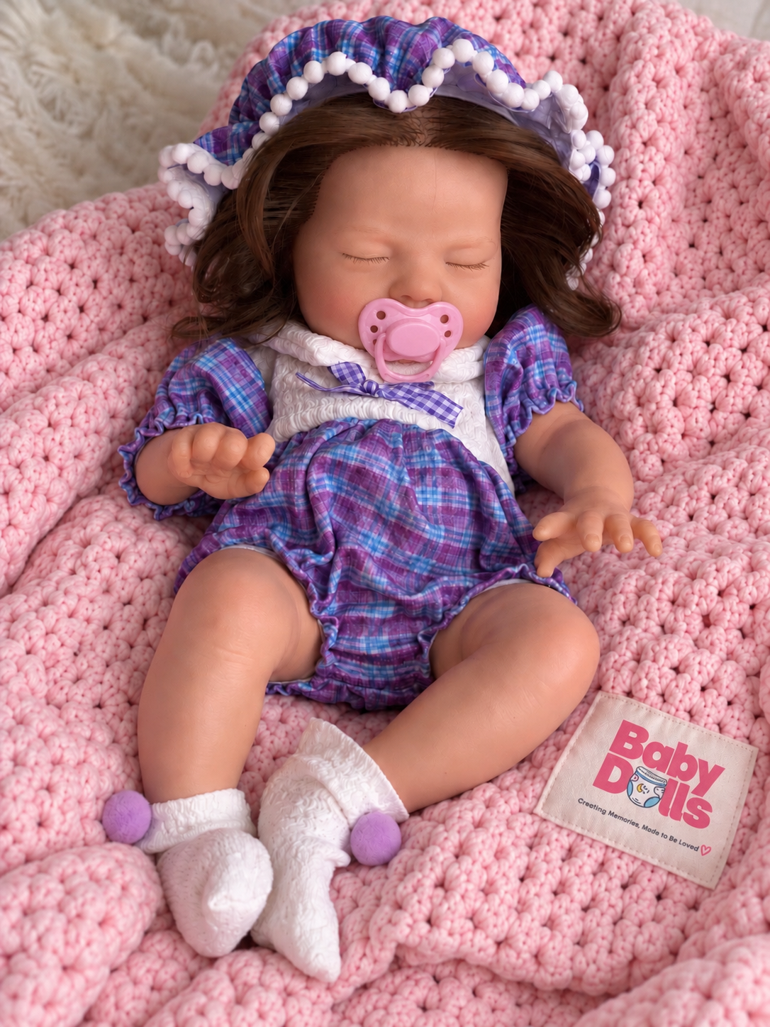 33cm Baby Doll  Full Body Silicone Reborn Doll – Drinks & Wets - Girl (Suzi)
