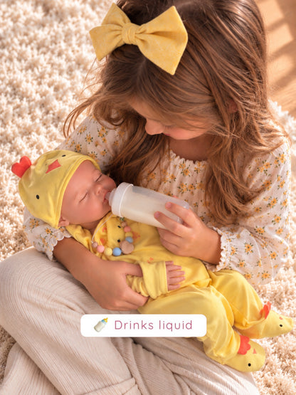 50cm Full Body Silicone Realistic Reborn Baby Doll - Drinks & Wets - Girl (Amelia)