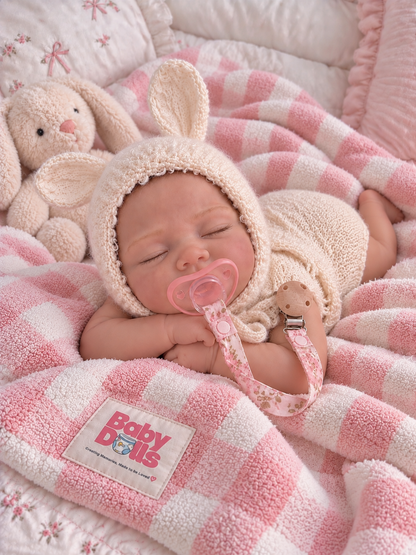 45CM Full Body Silicone Reborn Baby Doll - Realistic Life - Drinks & Wets - Girl (Molly)