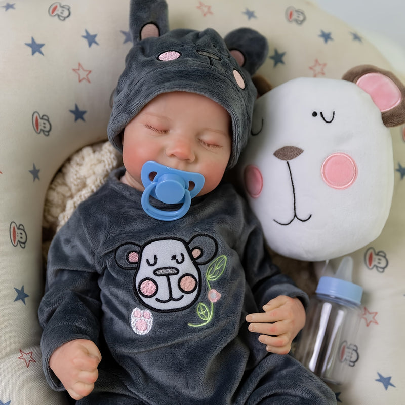 45cm Silicone Reborn Baby Doll – Realistic Lifelike Doll close-up view