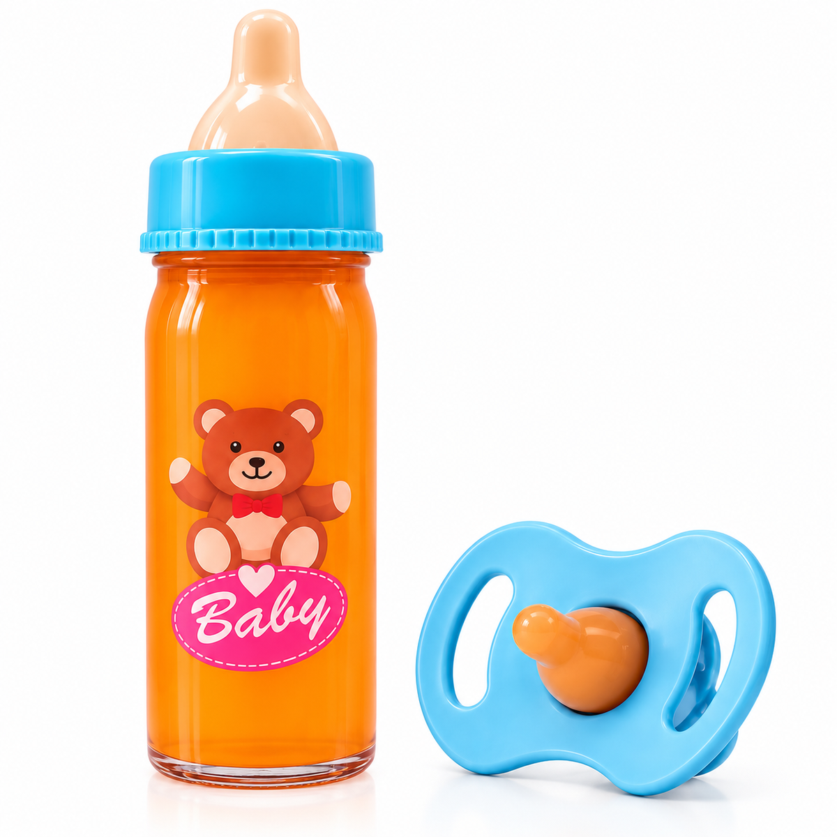 Magic Baby Bottle Toy Set, Doll Accessories, Simulated Juice/Milk Bottle Toy, Feeding Accessories