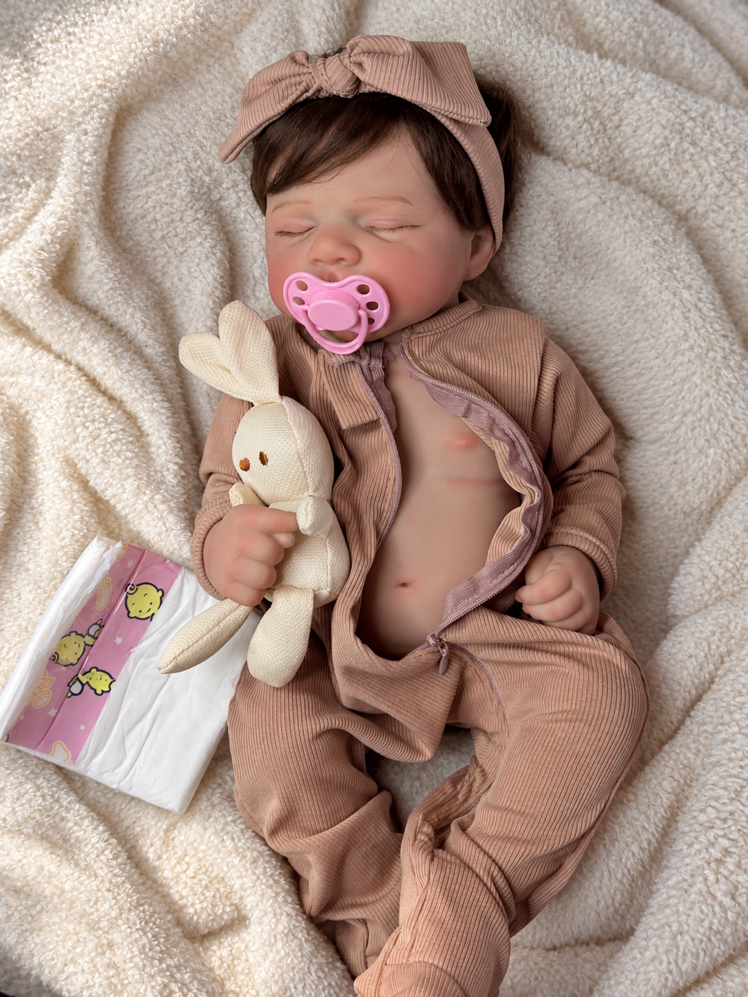 50cm Full Body Vinyl Reborn Doll – Realistic Baby Doll – Girl