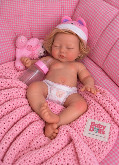 34cm Baby Doll  Full Body Silicone Reborn Doll – Girl