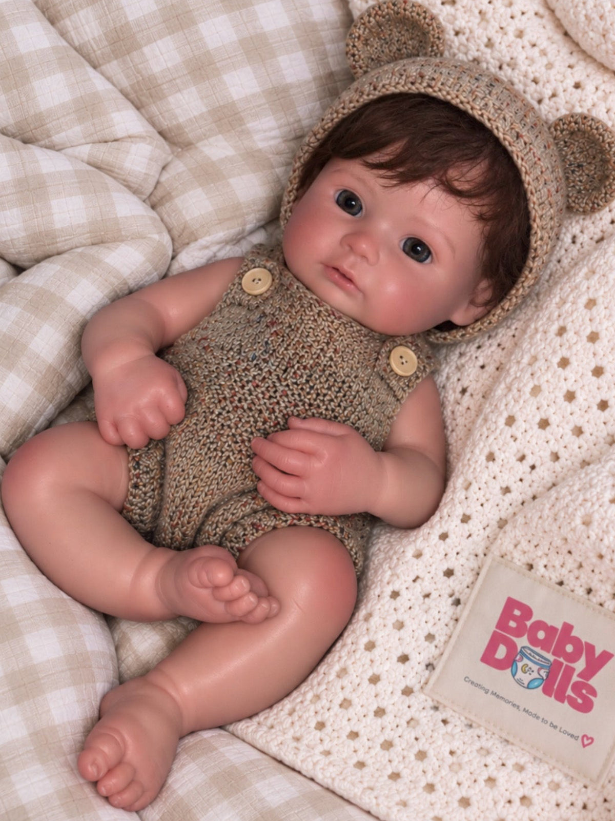 34cm Full Body Silicone Reborn Doll – Realistic Baby Doll – Boy (Josh)