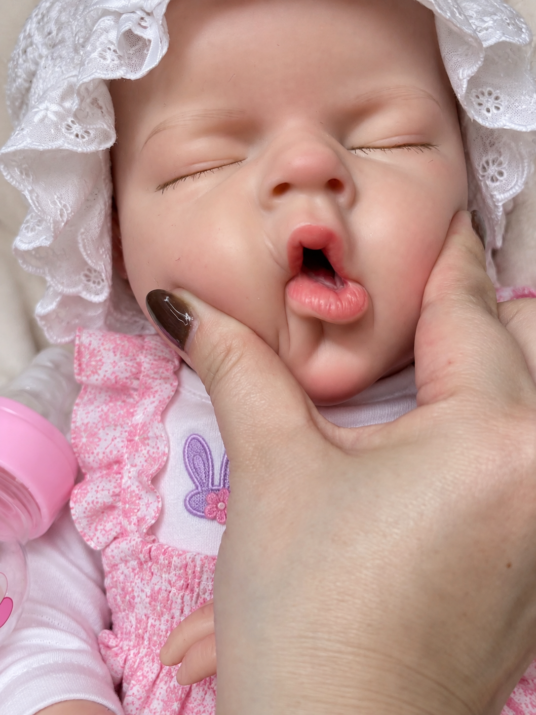 50CM Full Body Silicone Reborn Baby Doll - Realistic Life - Drinks & Wets - Girl (Amelia)
