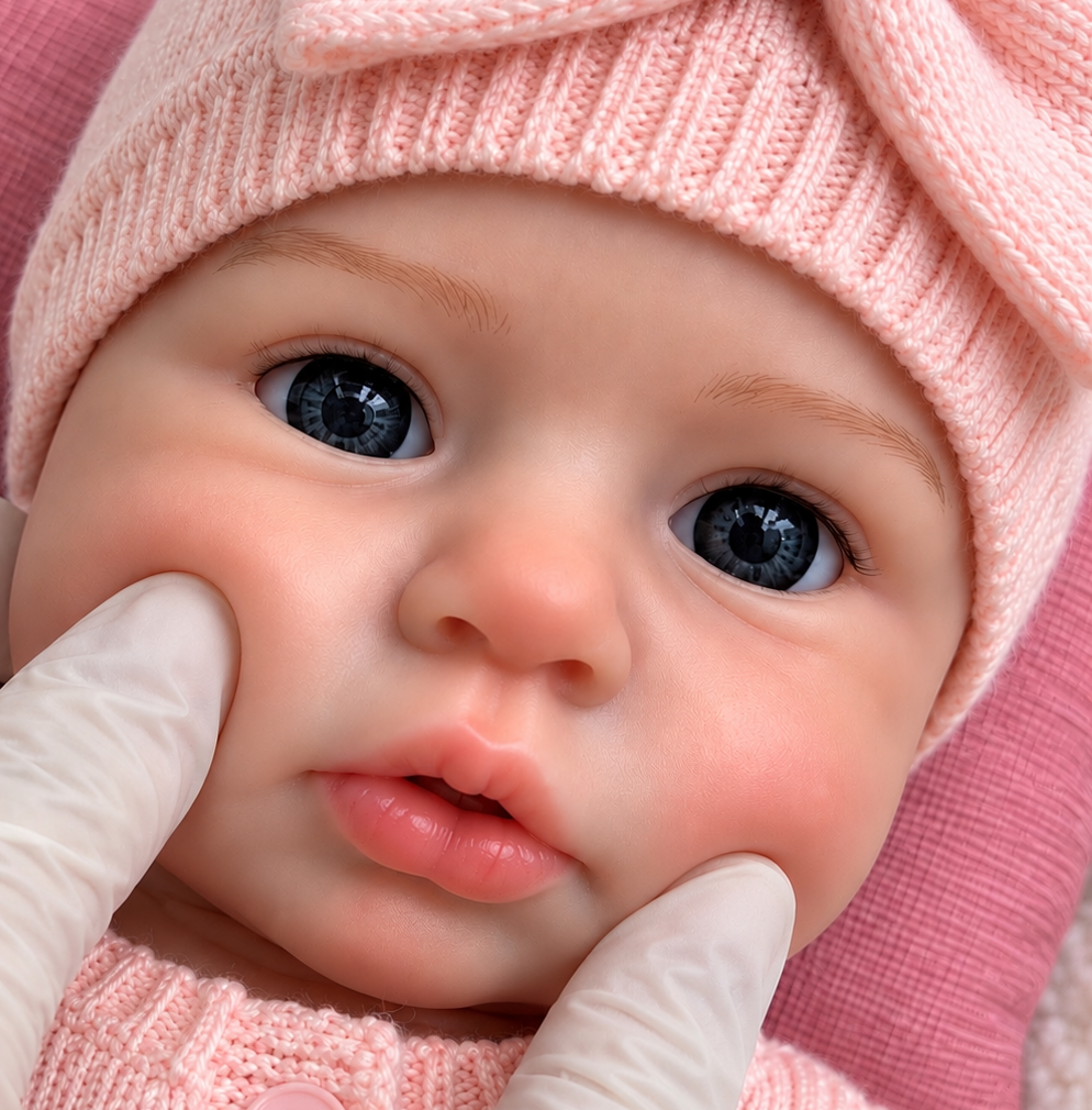 45cm Full Body Silicone Reborn Doll – Realistic Baby Doll – Girl (Rosie)