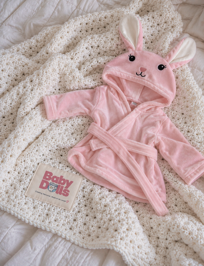 Doll Clothes Bathrobe Set Pajamas For 45cm Reborn Baby Dolls Accessories