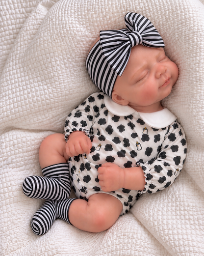 33cm Full Body Silicone Reborn Doll – Realistic Baby Doll – Girl (Evie)
