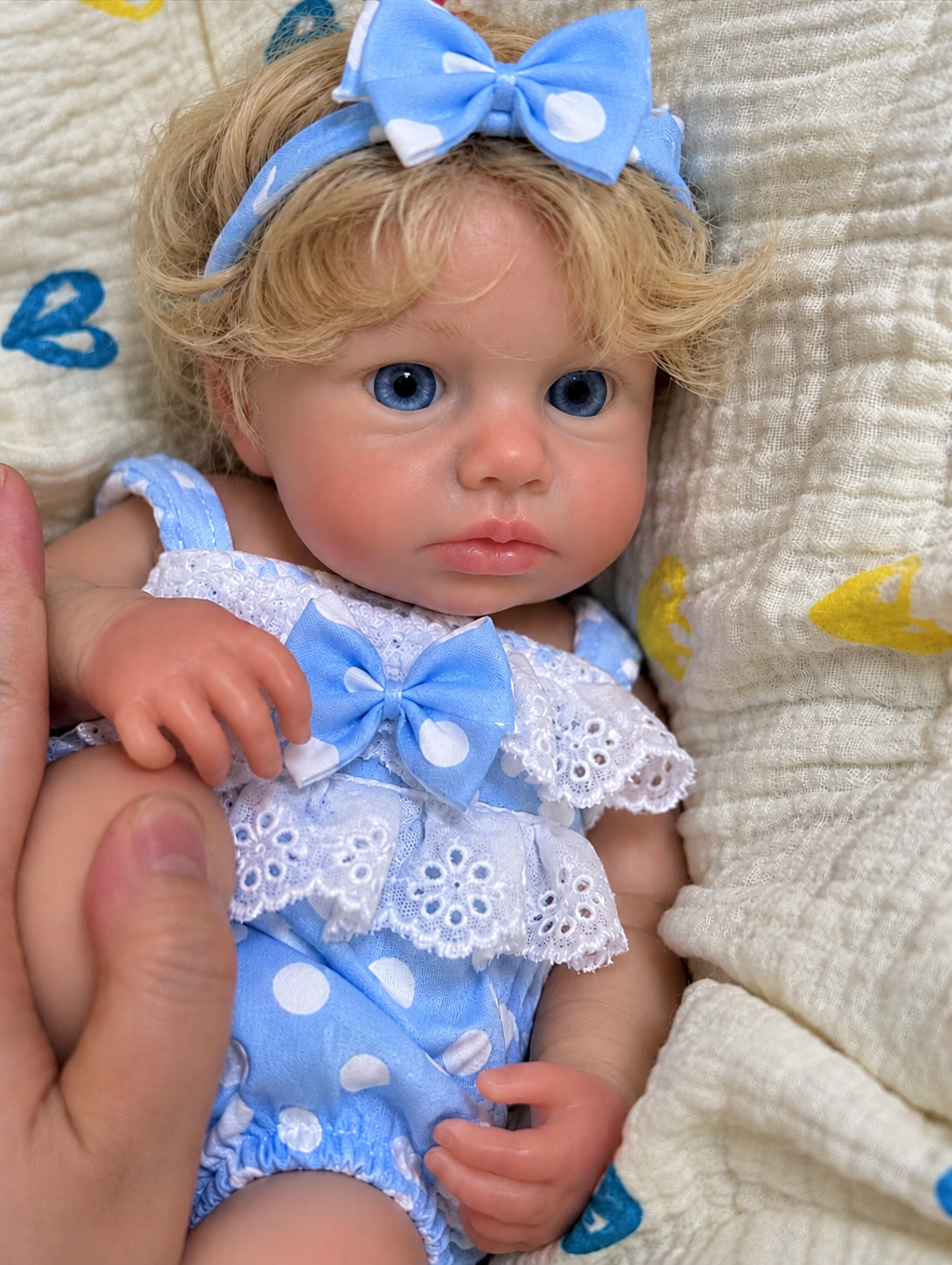 33cm Full Body Silicone Reborn Doll – Realistic Baby Doll – Girl (Olivia)