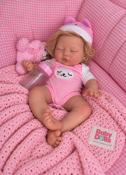 34cm Baby Doll  Full Body Silicone Reborn Doll – Girl