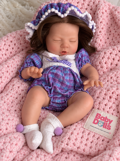 33cm Baby Doll  Full Body Silicone Reborn Doll – Drinks & Wets - Girl (Suzi)