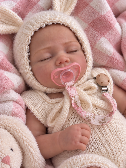 45CM Full Body Silicone Reborn Baby Doll - Realistic Life - Drinks & Wets - Girl (Molly)