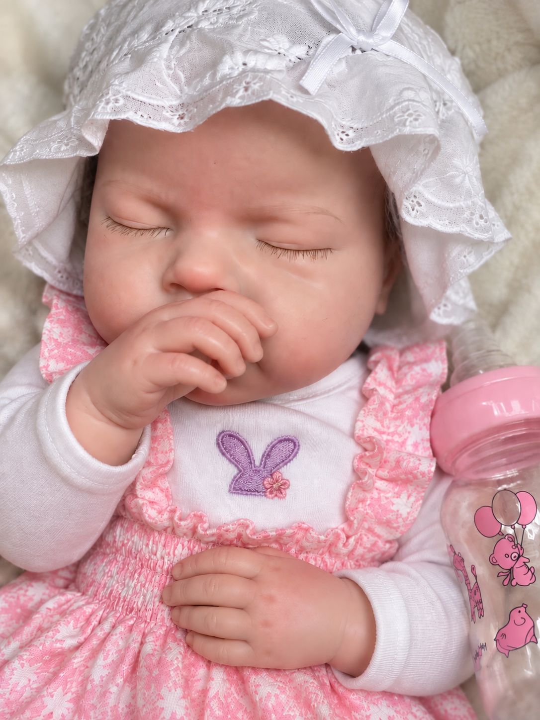 50CM Full Body Silicone Reborn Baby Doll - Realistic Life - Drinks & Wets - Girl (Amelia)