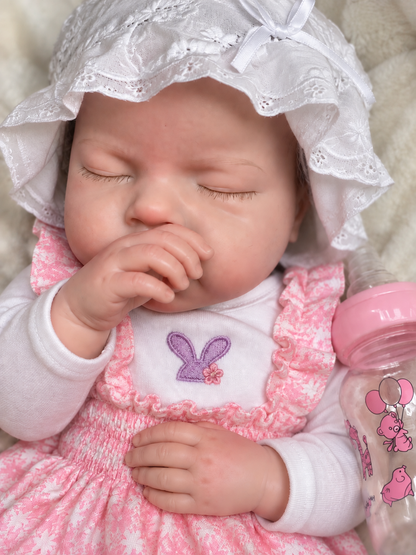 50CM Full Body Silicone Reborn Baby Doll - Realistic Life - Drinks & Wets - Girl (Amelia)
