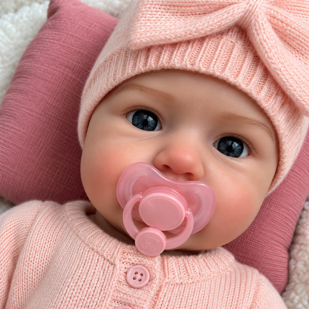45cm Full Body Silicone Reborn Doll – Realistic Baby Doll – Girl (Rosie)