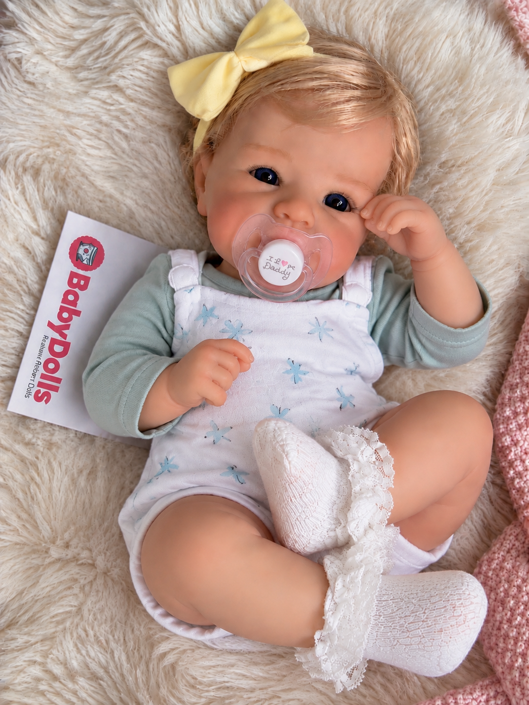 45 cm große Reborn-Babypuppe aus Vinyl – realistische, lebensechte Mädchenpuppe