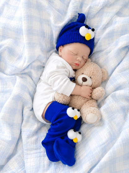 49cm Silicone Reborn Doll – Realistic Baby Doll – Boy (Peter)