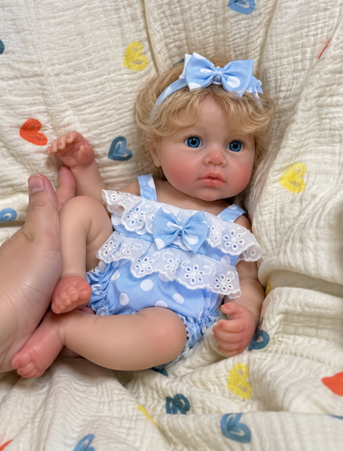 33cm Full Body Silicone Reborn Doll – Realistic Baby Doll – Girl (Olivia)