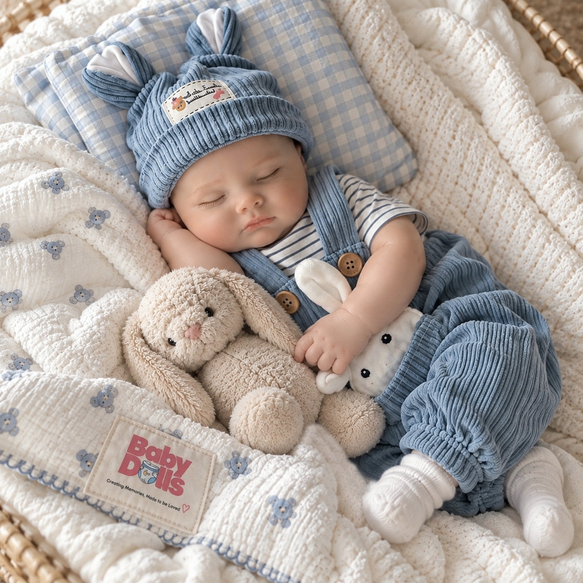 45cm Full Body Silicone Reborn Doll – Realistic Baby Doll – Boy (Ollie)