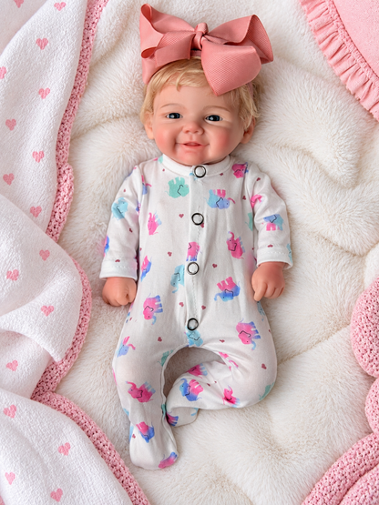 33cm Full Body Silicone Reborn Doll – Realistic Baby Doll – Girl (Chloe)