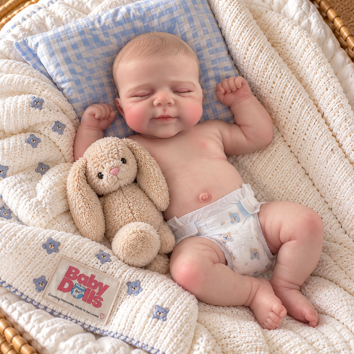 50cm Full Body Silicone Reborn Doll – Realistic Baby Doll – Boy (Evan)