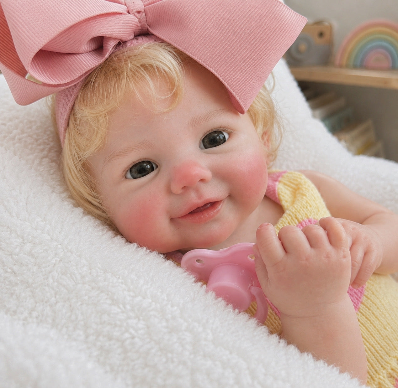 33cm Full Body Silicone Reborn Doll – Realistic Baby Doll – Girl (Chloe)