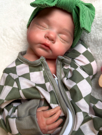 45cm Full Body Silicone Reborn Doll – Realistic Baby Doll – Girl (Zoe)