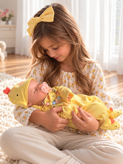 50cm Full Body Silicone Realistic Reborn Baby Doll - Drinks & Wets - Girl (Amelia)