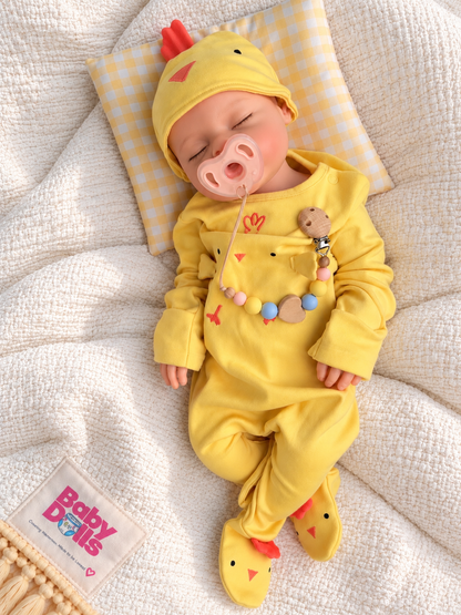 50cm Full Body Silicone Realistic Reborn Baby Doll - Drinks & Wets - Girl (Amelia)