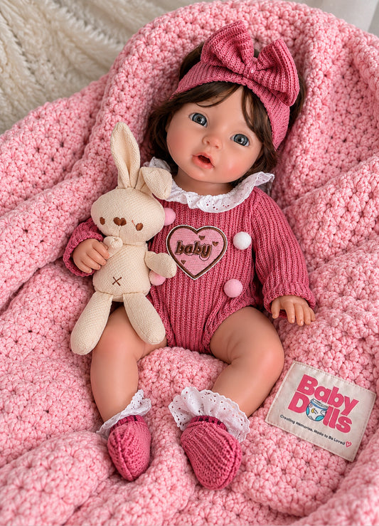 35cm Baby Doll Full Body Silicone Reborn Doll – Drinks & Wets - Girl (Suzi)