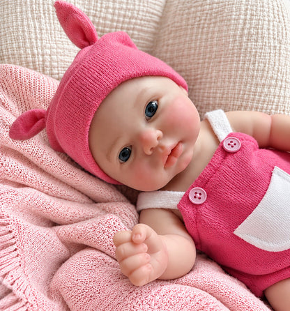 33cm Full Body Silicone Reborn Doll – Realistic Baby Doll – Girl (Elsie)