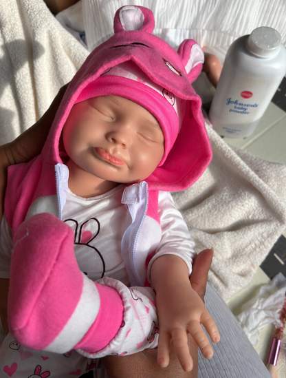 45cm Full Body Silicone Reborn Doll – Realistic Baby Doll – Girl (Holly)