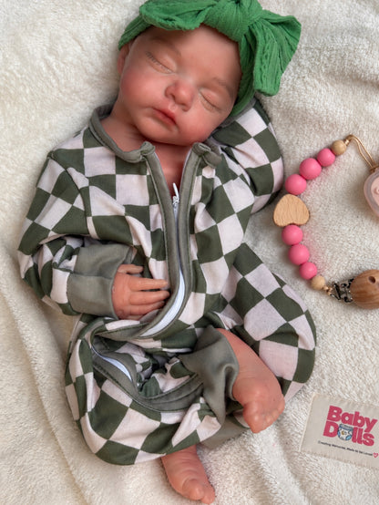 45cm Full Body Silicone Reborn Doll – Realistic Baby Doll – Girl (Zoe)