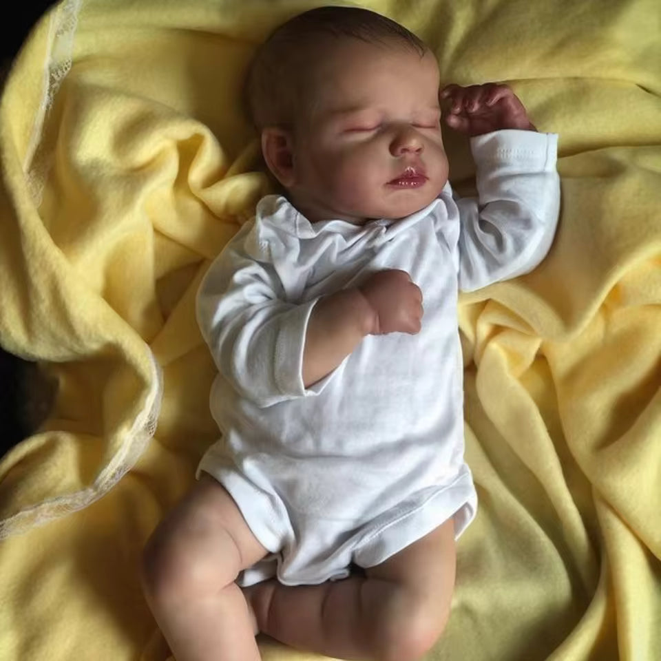 Lily • 50cm Vinyl • Unisex Reborn Baby Doll, Realistic Lifelike Reborn GIrl Doll