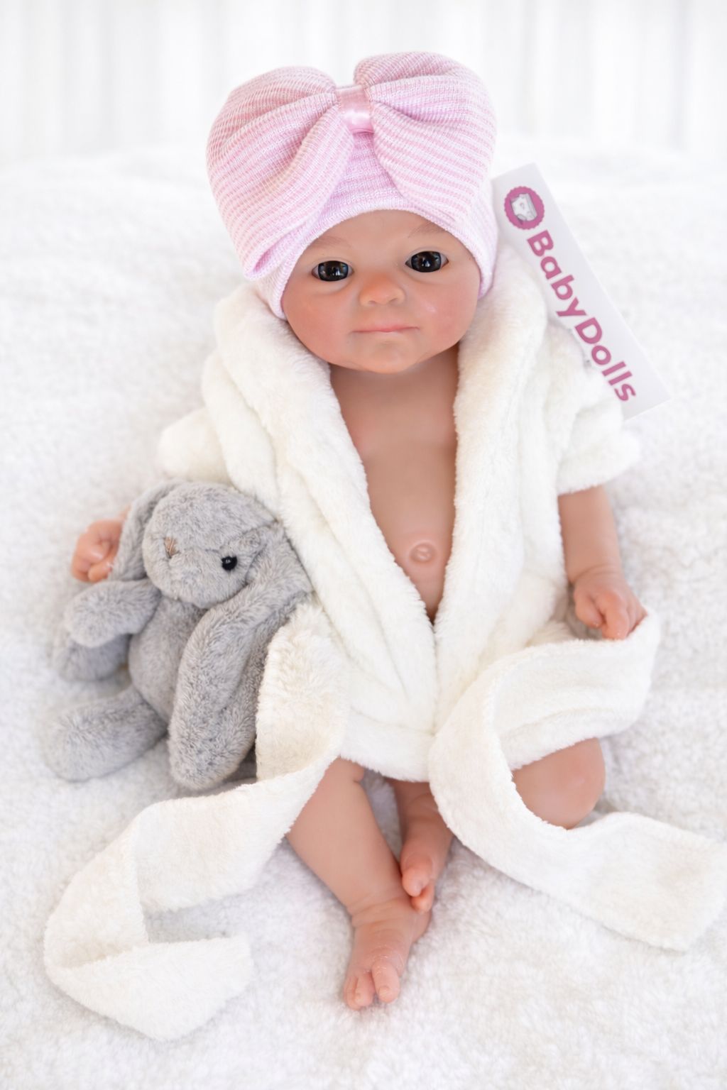 Jamie • Muñeca bebé reborn de silicona de 33 cm: niño o niña realista y realista