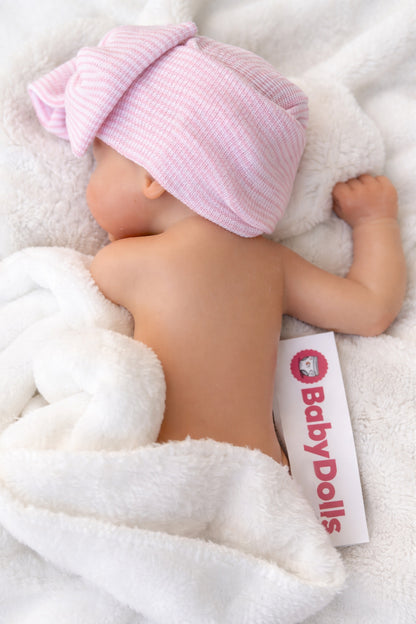 Jamie • Muñeca bebé reborn de silicona de 33 cm: niño o niña realista y realista