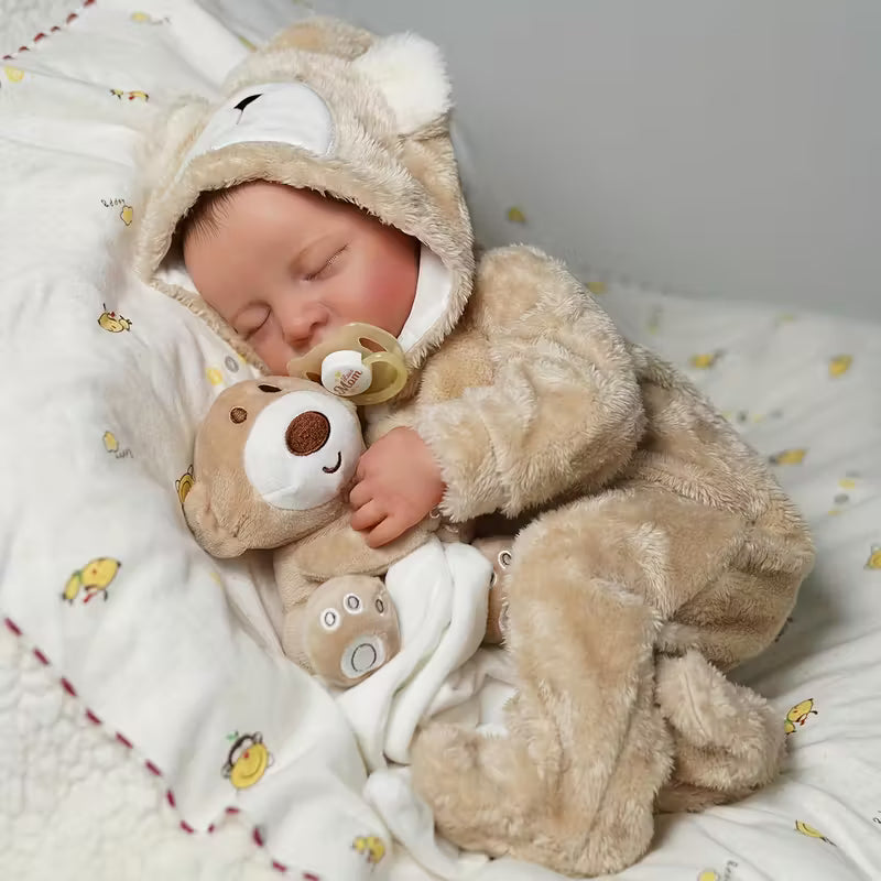 John • 50cm Vinyl and Fabric • Reborn Baby Doll, Realistic Lifelike Boy Doll