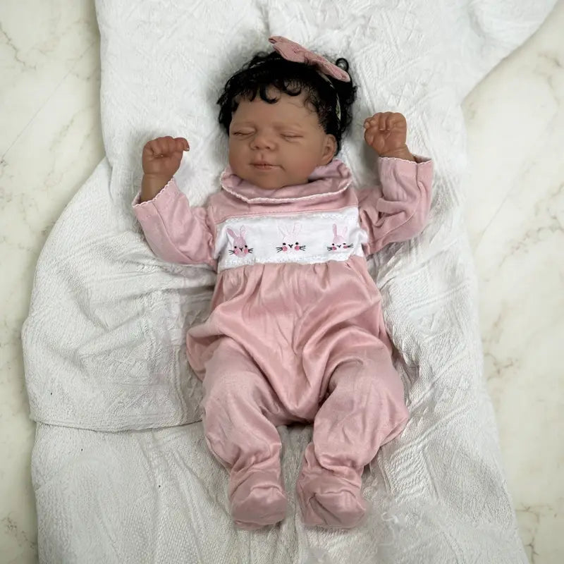 Poppy • 45cm Vinyl • Girl Reborn Baby Doll, Realistic Lifelike Reborn Girl Doll